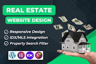 design realtor, agent, real estate website in wordpress integrate idx mls