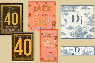 create graphics and invitations for your party or event