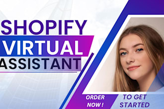shopify virtual assistant, shopify store manager for shopify marketing as expert
