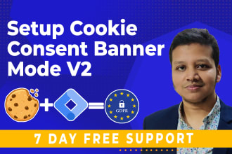 setup google consent mode v2, cookie consent implementation with GTM, gdpr, ccp