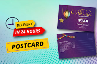 create unique and custom postcard design
