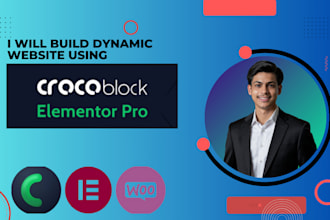 create stunning dynamic website with crocoblock and elementor pro