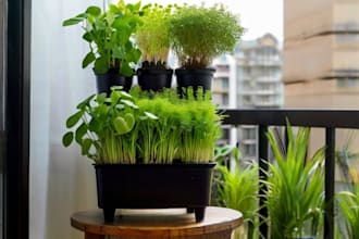 create your home garden microgreens vegetables and plants