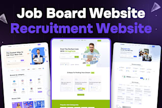 develop job board website, job portal, recruitment website