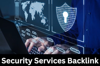 create SEO backlinks to business security website