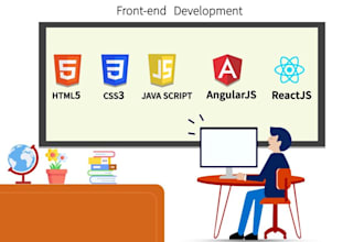 be your front end web developer using react js, html, css