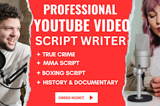 quality youtube script on true crime video, documentary history video script