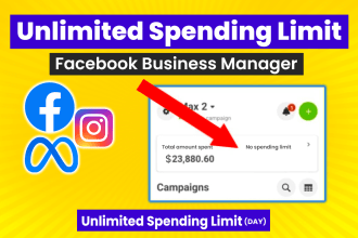 create unlimited spending limit facebook business manager and ads account