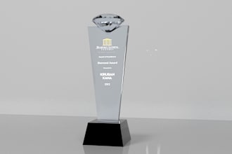 design 3d trophy and award