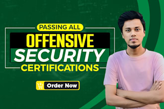 assist and instruct you to pass all offensive security certifications