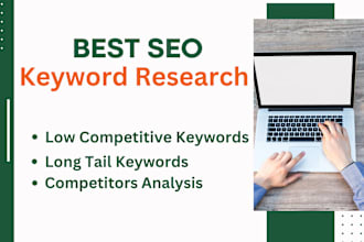 pre planned keyword research and competitor analysis for build up SEO