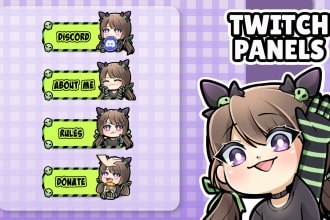 design custom chibi twitch panels