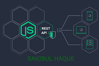 be your node js developer fro rest api development