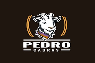 create a distinctive and contemporary goat logo design for you