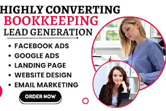 generate bookkeeping leads accounting leads bookkeeping landing page website