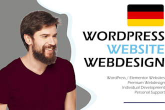 create a professional wordpress and elementor website