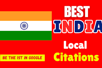 build top india local citations listing for local SEO