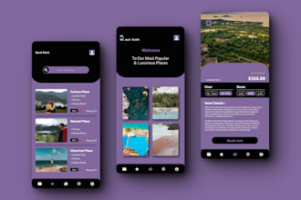 design a stunning, modren and unique mobile app UI UX