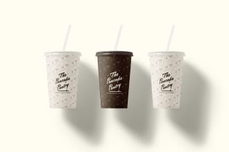 make a product mockup using your logo and branding