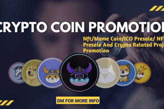 do new crptocurrency coin promotion, advertise meme coin, ico presale and nft