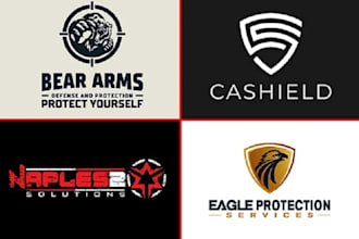 do modern technology startup apps and security logo design