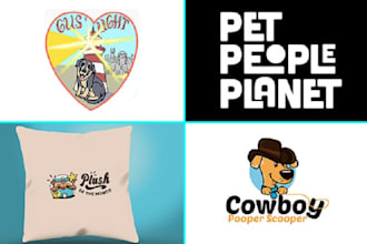 make a excellent pet and animal logo design for you