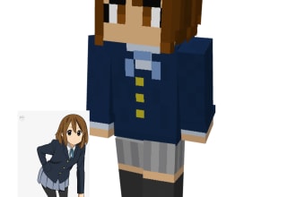 create a minecraft skin based on an outfit you send me
