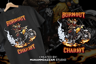 create illustration for your t shirt design or merchandise