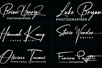 do digital handwriting signature design art 3d design logo
