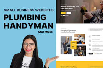 design handyman, cleaning, painting, plumbing, electrician, construction website