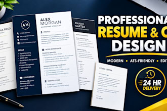 create professional resume or CV design