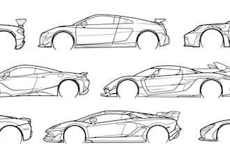 car silhouette for custom metal art