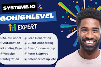 gohighlevel,  ghl website, systeme io, go high level sales funnel, automation