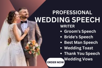 write speech writing, wedding speech, bestman speech,wedding vow