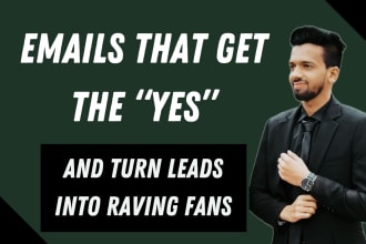 do copywriting for sales email copy, email sequence, and newsletters