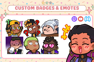 make a custom twitch discord emotes or sticker for you