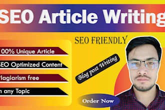 write SEO blog post writing, article and content writing