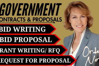 business plan government contract grant bid proposal tender rfi rfp google docs