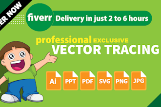 do quick vector tracing, convert to vector fast revamp,edit,modify vector trace