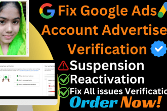 do reactivation google ads adwords advertiser verification quickly in 24 hours