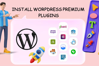 install crocoblock, elementor pro, yoast, woocommerce pro etc