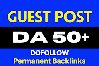 write and publish guest postings on da or DR 80