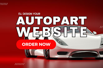 design a profitable auto part website, car dealer website automotive website