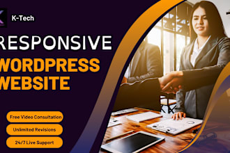 design and develop a professional wordpress business website or redesign it