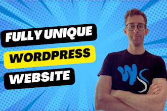 develop a stunning wordpress website exactly as per your request
