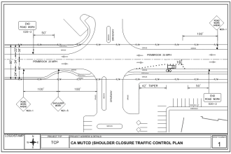 draw traffic control plan for you