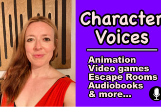 record a character voice over
