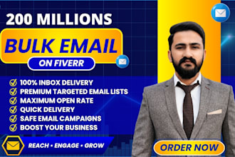 send 700 million bulk emails, email blast and email marketing campaign
