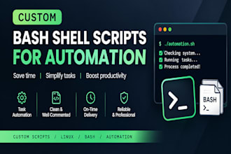 write custom bash shell scripts for automation