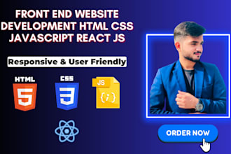 be your front end web developer and designer